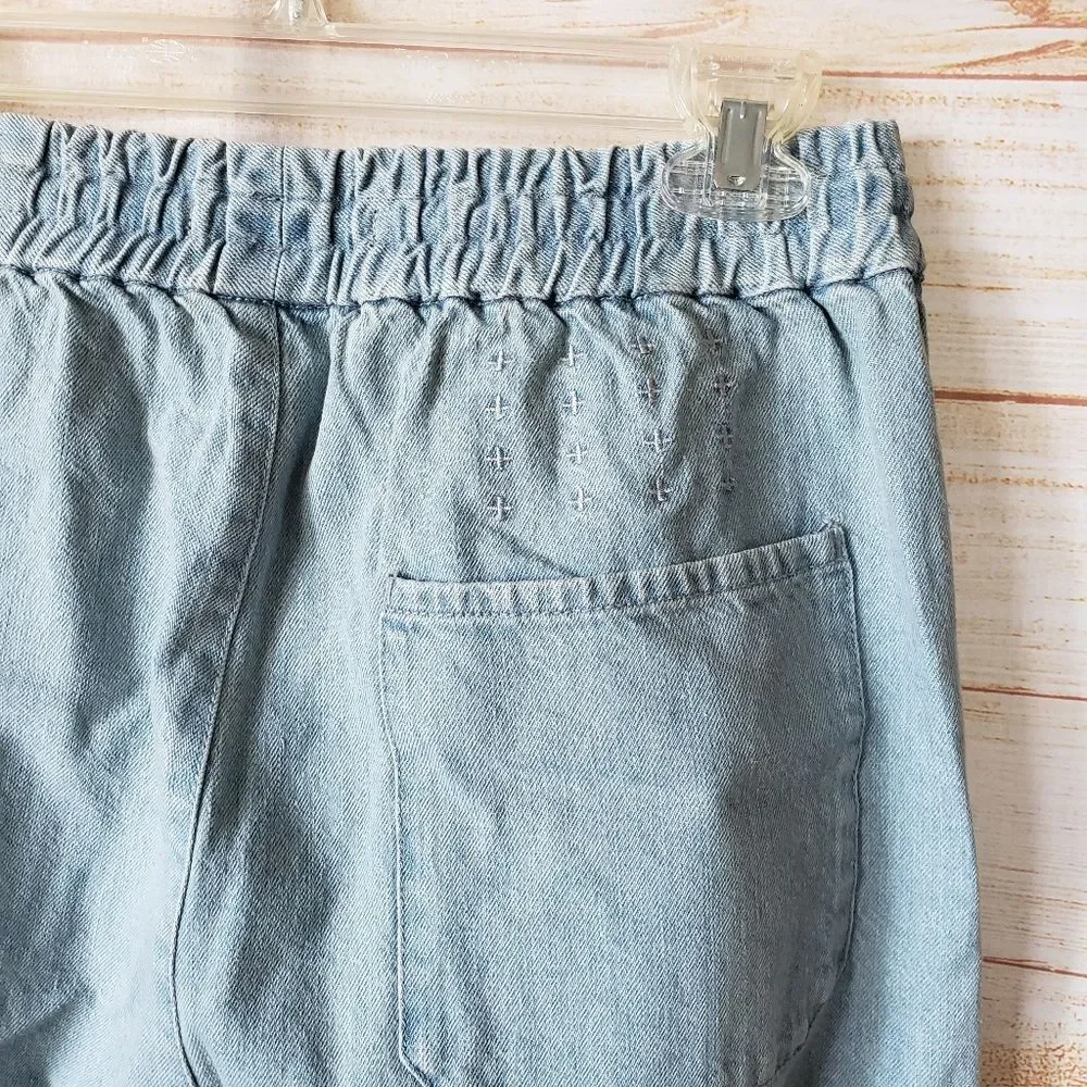 Ksubi Denim Track Pants Elasticated Waistband Drawstring Classic Men Size Small